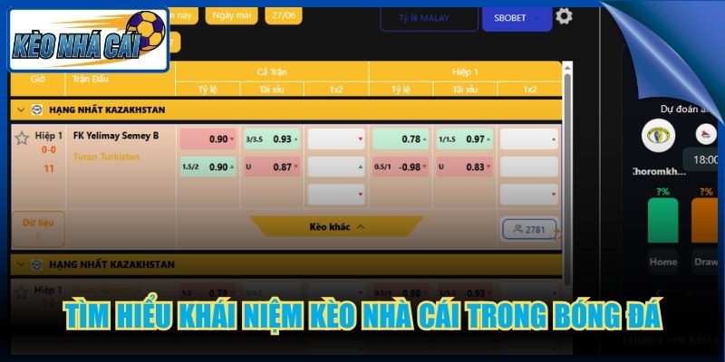 Tìm hiểu khái niệm kèo nhà cái trong bóng đá